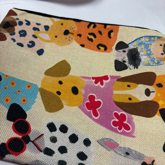 Dog-Themed Gift Set With Charm Bracelet Canvas Zipper Pouch & Decorative Box - Picture 3 of 7